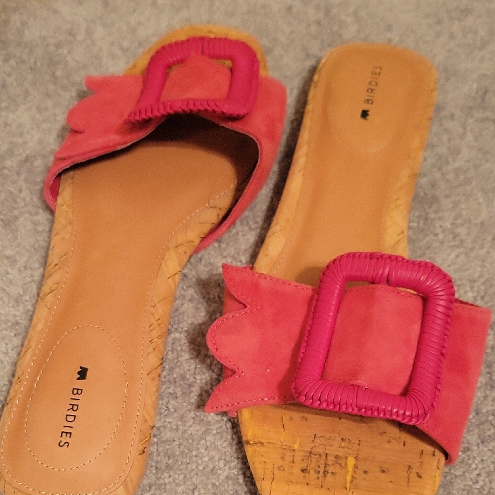 Birdies Pink Slide Sandals 9 NWOT